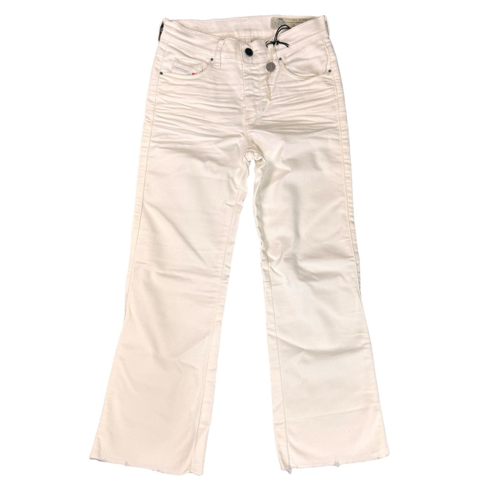 DIESEL Mid-Rise Slim Straight Jeans w/ Tags, White